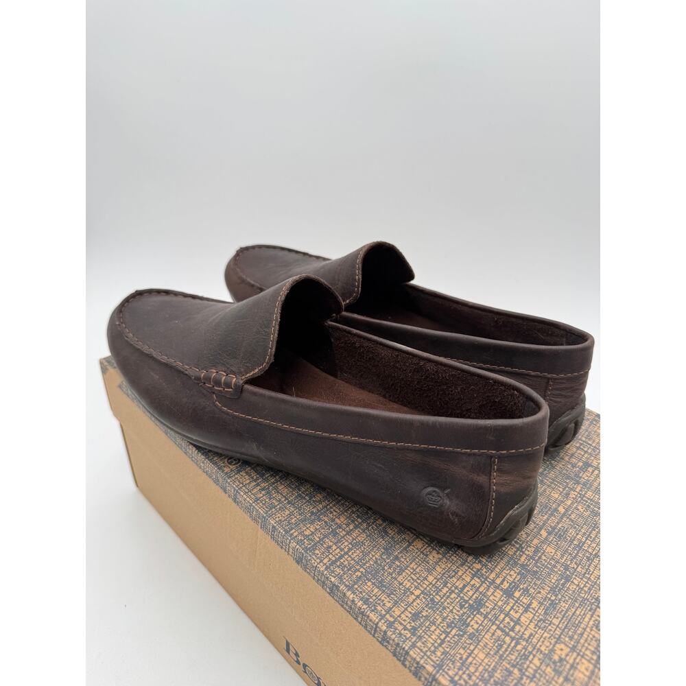 NIB Born Mens US 10.5 Euro 44.5 Allan Dark Brown Loafer Slip On - Picture 2 of 9